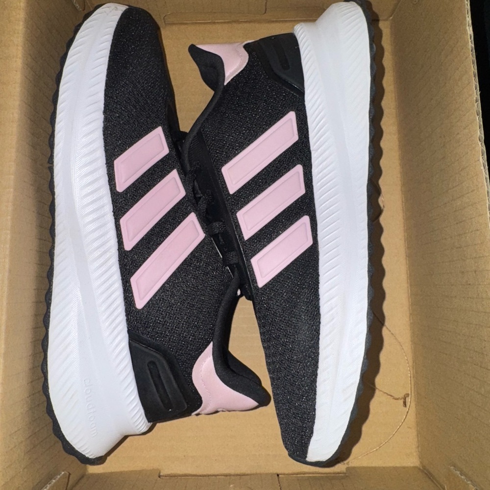 Adidas Women's XPLR Path Black and Pink Sneakers Size 7W